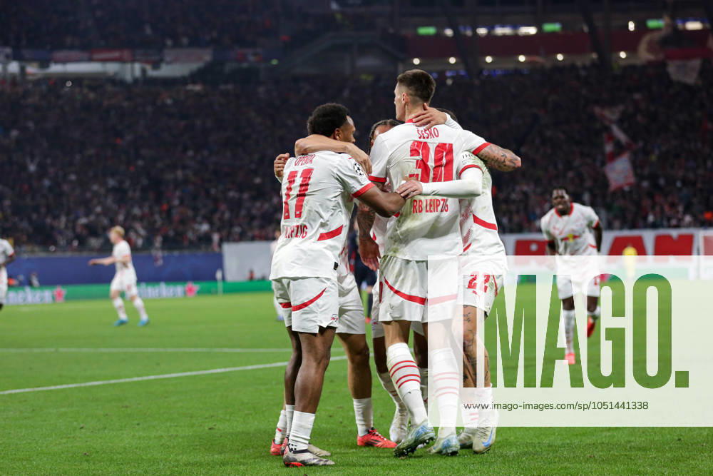 RB Leipzig Vs Juventus in Germany - 02 Oct 2024 Players of RB Leipzig celebrate after scoring a goal during the UEFA Champions League match between RB Leipzig and Juventus at Red Bull Arena. FInal Score; RB Leipzig 2:3 Juventus. FInal Score; RB Leipzig 2 : 3 Juventus. Leipzig Germany