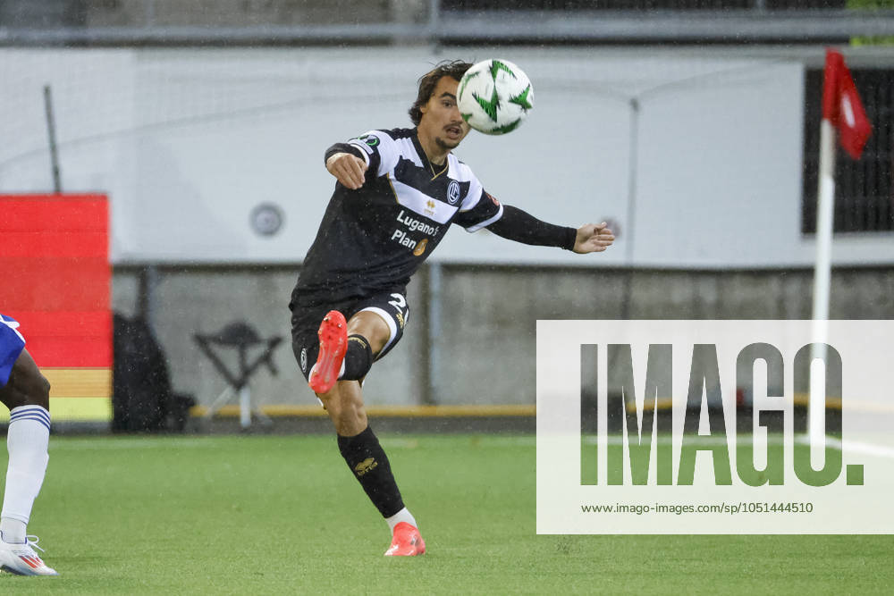 Martim Marques FC Lugano, 26 on the ball , Football, UEFA Conference League, 1 Matchday, 2024 2025, FC Lugano vs HJK Helsinki, 03 10 2024, Arena Thun, Thun, Switzerland Thun Arena Thun Canton Bern Switzerland