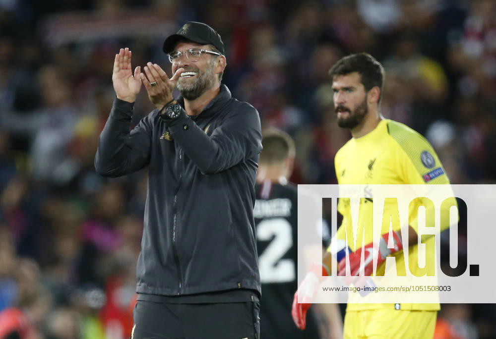 Liverpool v Paris Saint-Germain - UEFA Champions League - Group C - Anfield September 18, 2018 - Liverpool, United Kingdom - Jurgen Kkopp manager of Liverpool celebrates the win during the UEFA Champions League - Group C match at the Anfield Stadium, Liverpool. Picture date 18th September 2018. Picture credit should read: Andrew Yates Sportimage Liverpool United Kingdom