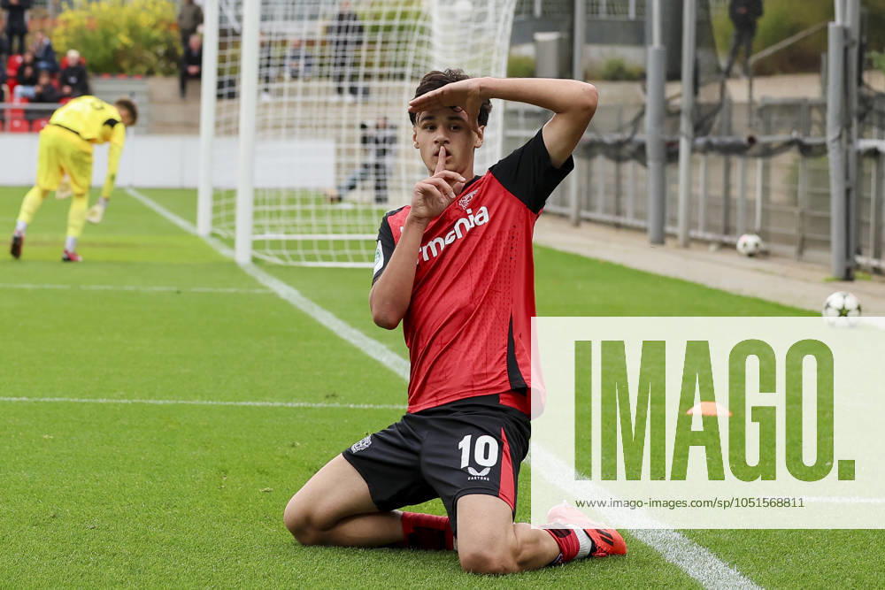Kerim Alajbegovic Bayer 04 Leverkusen celebrates scoring his teams second goal, UEFA Youth League 2024 25 League Phase MD2, Bayer 04 Leverkusen v AC Milan, Ulrich Haberland Stadion, October 5, 2024 in Leverkusen, Germany Photo by Marco Steinbrenner DeFodi Images Kerim Alajbegovic Bayer 04 Leverkusen celebrates after scoring his teams second goal, UEFA Youth League 2024 25 League Phase MD2, Bayer 04 Leverkusen v AC Milan, Ulrich Haberland Stadion, October 5, 2024 in Leverkusen, Germany Photo by Marco Steinbrenner DeFodi Images Defodi 700 lev milan u19 20241001 170 Defodi-700
