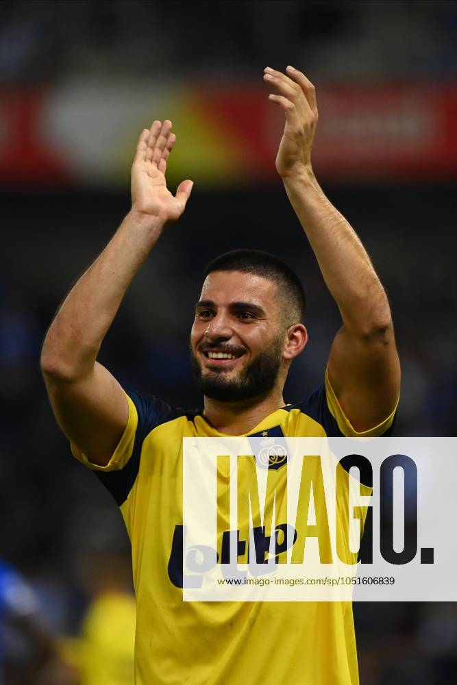 KRC Genk v Union St-Gilloise - Jupiler Pro League GENK, BELGIUM - SEPTEMBER 12 : Deniz Undav forward of Union St-Gilloise celebrates after scoring during the Jupiler Pro League match between KRC Genk and Union St-Gilloise on September 12, 2021 in Genk, Belgium, 12 09 2021 Genk Belgium