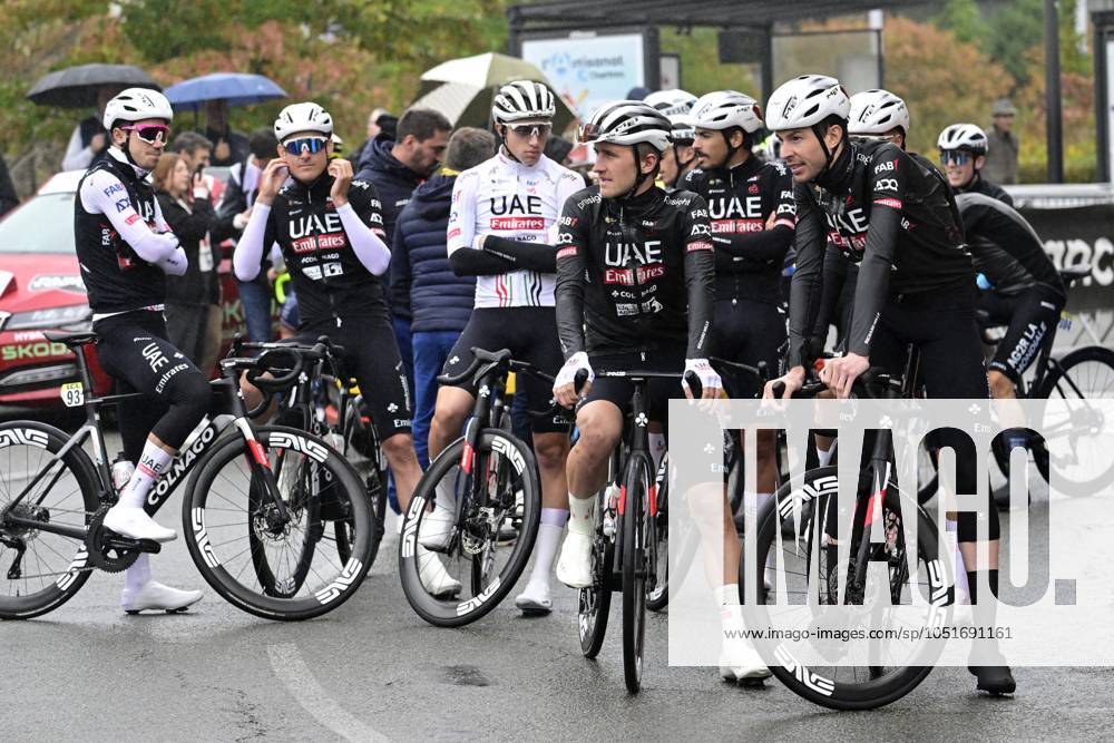 Paris-Tours cycling race 2024 TOURS, FRANCE - OCTOBER 06 : team Uae team Emirates during the UCI Pro Series Paris-Tours cycling race with start in Chartres and finish in Tours (214km) on October 6, 2024 in Tours, France, 06 10 2024 Tours France