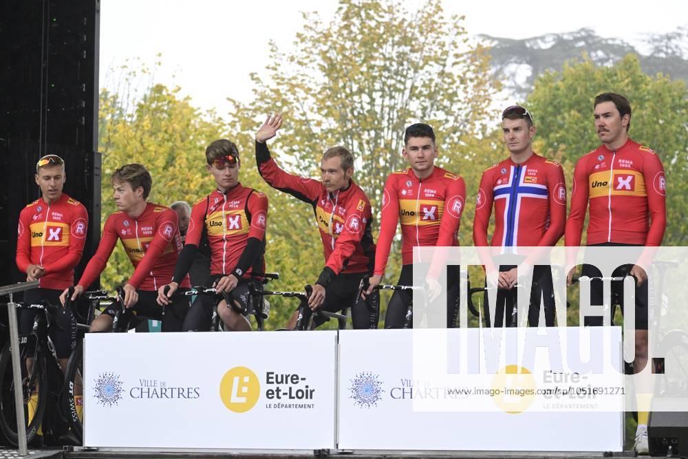 Paris-Tours cycling race 2024 TOURS, FRANCE - OCTOBER 06 : team Uno-X Mobility during the UCI Pro Series Paris-Tours cycling race with start in Chartres and finish in Tours (214km) on October 6, 2024 in Tours, France, 06 10 2024 Tours France