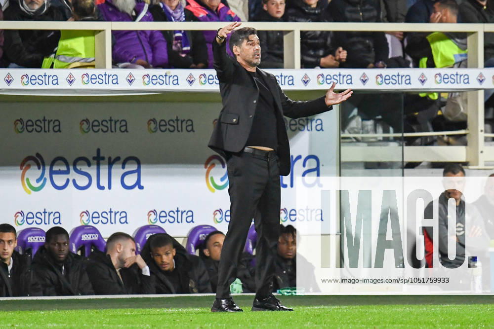 Milan s Head Coach Paulo Fonseca during ACF Fiorentina vs AC Milan, Italian soccer Serie A match in Florence, Italy, October 06 2024