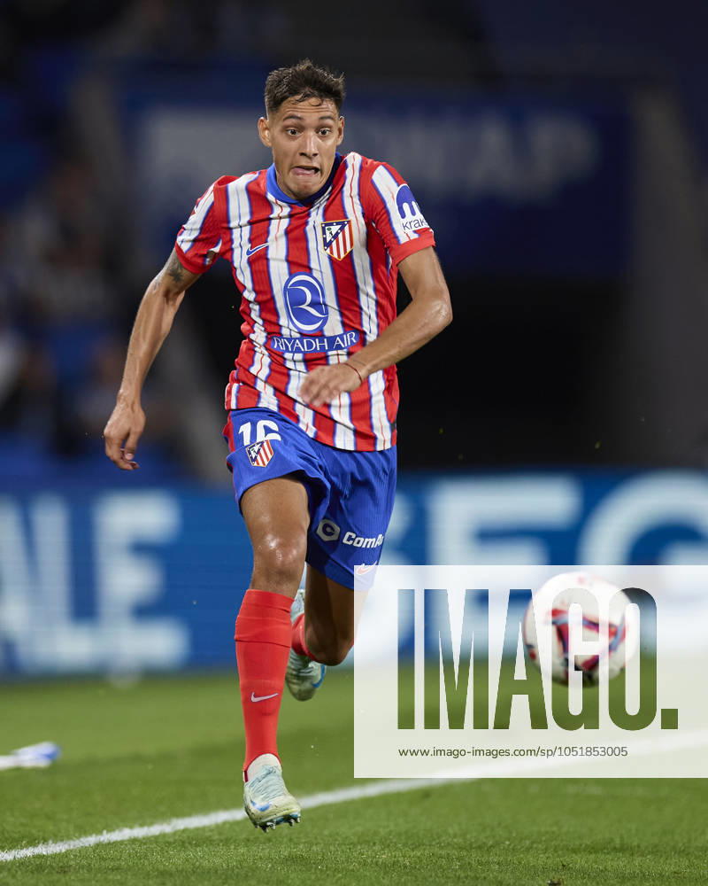 LaLiga EA Sports - Real Sociedad v Atletico de Madrid Nahuel Molina of Atletico de Madrid in action during the LaLiga EA Sports match between Real Sociedad and Atletico de Madrid at Reale Arena on October 6, 2024, in San Sebastian, Spain. San Sebastian Reale Arena Basque Country Spain RL_RSOvATM_000117