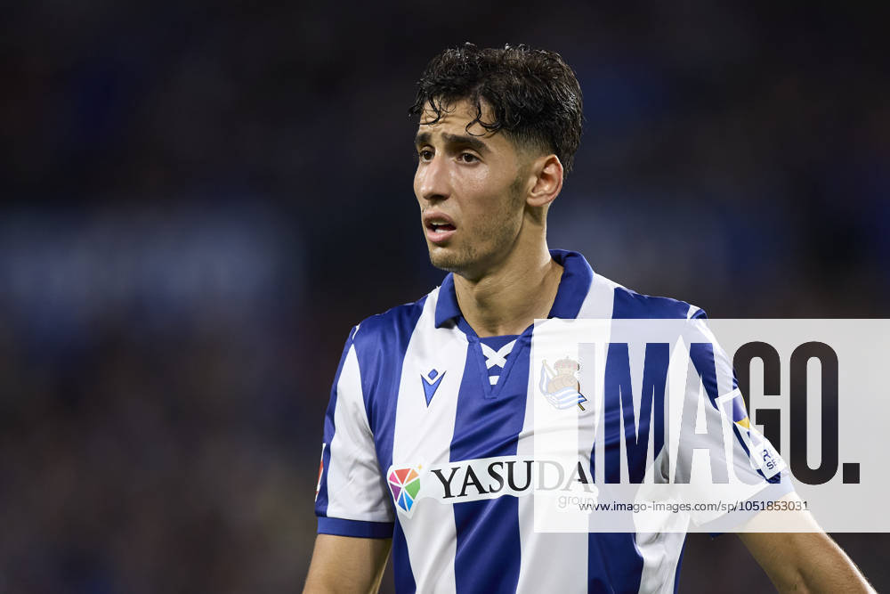 LaLiga EA Sports - Real Sociedad v Atletico de Madrid Nayef Aguerd of Real Sociedad looks on during the LaLiga EA Sports match between Real Sociedad and Atletico de Madrid at Reale Arena on October 6, 2024, in San Sebastian, Spain. San Sebastian Reale Arena Basque Country Spain RL_RSOvATM_000129