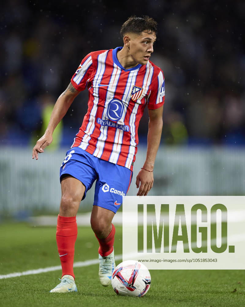 LaLiga EA Sports - Real Sociedad v Atletico de Madrid Nahuel Molina of Atletico de Madrid in action during the LaLiga EA Sports match between Real Sociedad and Atletico de Madrid at Reale Arena on October 6, 2024, in San Sebastian, Spain. San Sebastian Reale Arena Basque Country Spain RL_RSOvATM_000141
