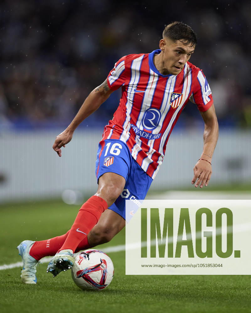 LaLiga EA Sports - Real Sociedad v Atletico de Madrid Nahuel Molina of Atletico de Madrid in action during the LaLiga EA Sports match between Real Sociedad and Atletico de Madrid at Reale Arena on October 6, 2024, in San Sebastian, Spain. San Sebastian Reale Arena Basque Country Spain RL_RSOvATM_000142
