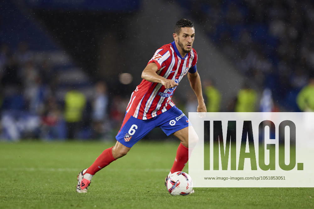 LaLiga EA Sports - Real Sociedad v Atletico de Madrid Koke Resurreccion of Atletico de Madrid in action during the LaLiga EA Sports match between Real Sociedad and Atletico de Madrid at Reale Arena on October 6, 2024, in San Sebastian, Spain. San Sebastian Reale Arena Basque Country Spain RL_RSOvATM_000149