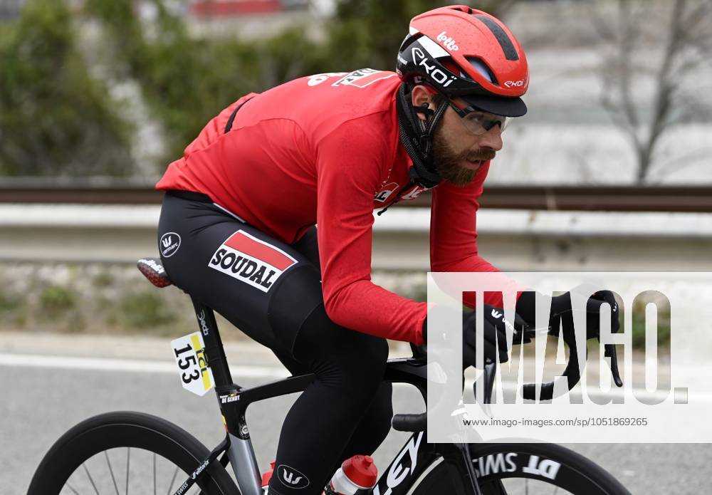 Paris - Nice 2022 - stage 8 NICE, FRANCE - MARCH 13 : De Gendt Thomas (BEL) of Lotto Soudal during stage 8 and final stage of the 80th edition of the Paris - Nice cycling race, a stage of 115,6km with start and finish in Nice on March 13, 2022 in Nice, France, 13 03 2022 ( Motordriver Kenny Verfaillie - Nice France