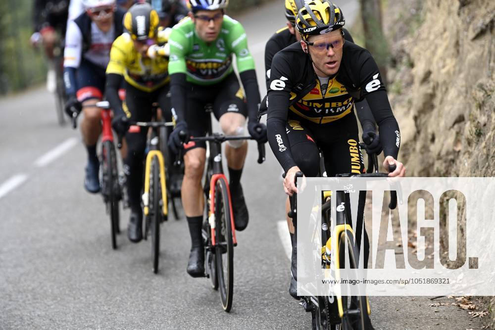 Paris - Nice 2022 - stage 8 NICE, FRANCE - MARCH 13 : Kruijswijk Steven (NED) of Team Jumbo-Visma during stage 8 and final stage of the 80th edition of the Paris - Nice cycling race, a stage of 115,6km with start and finish in Nice on March 13, 2022 in Nice, France, 13 03 2022 ( Motordriver Kenny Verfaillie - Nice France