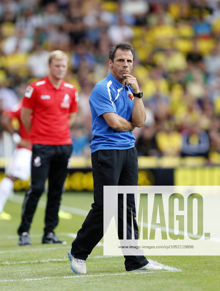 Soccer 2013: Watford v AFC Bournemouth AUG 10 Aug. 10, 2013 - Watford, United Kingdom - Watford s Gianfranco Zola looks on ..Watford v AFC Bournemouth - Championship - Vicarage Road - Watford - England -10 08 2013 - Pic David Klein Sportimage Watford United Kingdom
