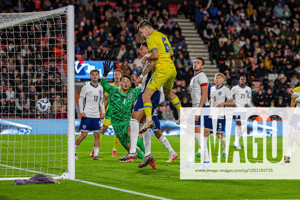 U21, U 21 England v Ukraine U21 UEFA EUROPEAN CHAMPIONSHIPS 11 10 2024. Group F Goal 0-1 Taras Mykhavko of Ukraine scores a goal during the U21 UEFA EUROPEAN CHAMPIONSHIPS match between U21 England and U21 Ukraine at the Vitality Stadium, Bournemouth, England on 11 October 2024. Editorial use only ,