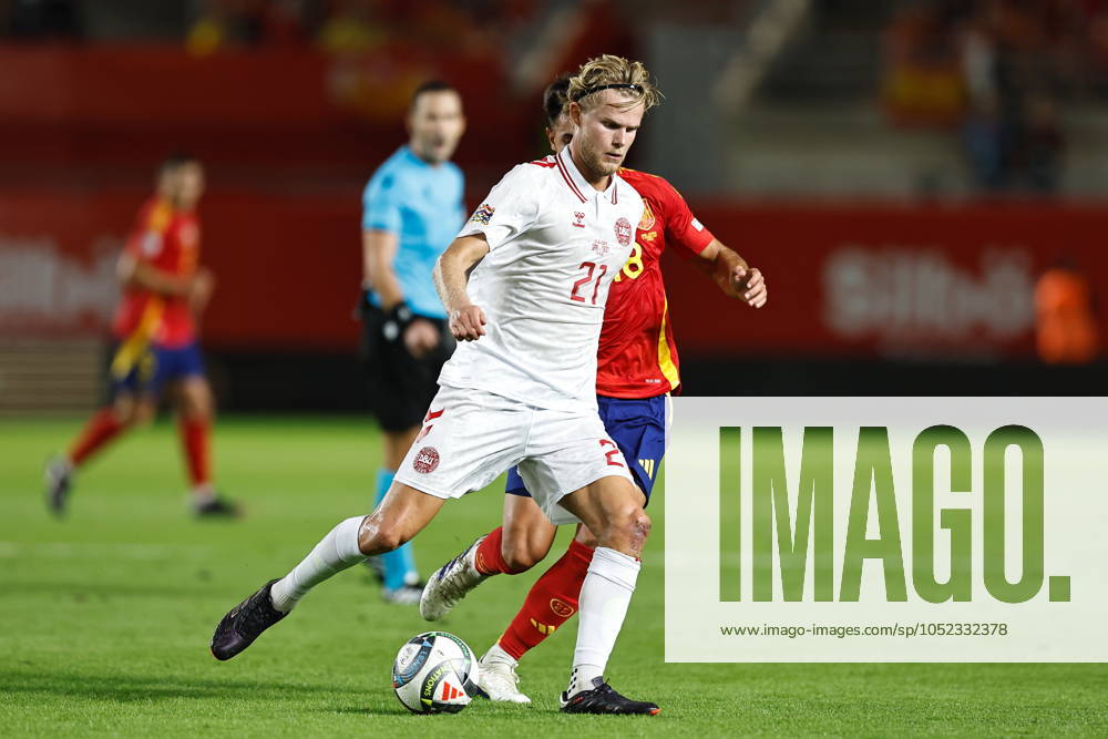 Morten Hjulmand (DEN), OCTOBER 12, 2024 - Football Soccer : UEFA Nations League League phase Group A4 match between Spain 1-0 Denmark at the Estadio Enrique Roca de Murcia in Murcia, Spain. Noxthirdxpartyxsales (269736939)