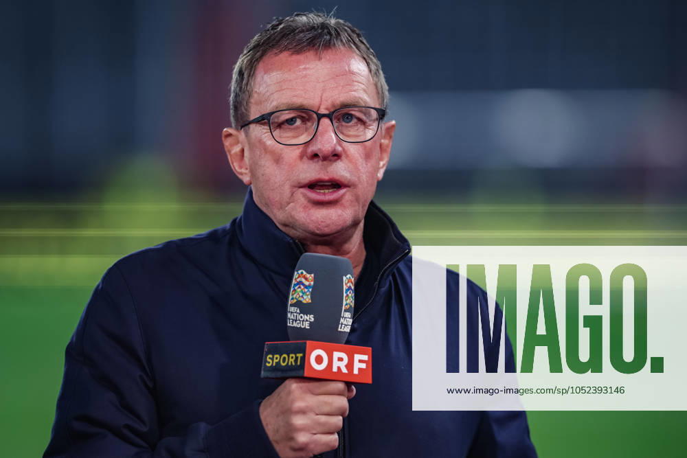 SOCCER - NL, AUT vs NOR LINZ,AUSTRIA,13.OCT.24 - SOCCER - UEFA Nations League, group stage, OEFB international match, Länderspiel, Nationalmannschaft Austria vs Norway. Image shows head coach Ralf Rangnick (AUT). Keywords: ORF. GEPAxpictures xManuelxBinder