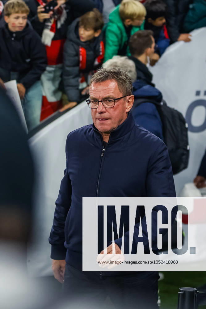 SOCCER - NL, AUT vs NOR LINZ,AUSTRIA,13.OCT.24 - SOCCER - UEFA Nations League, group stage, OEFB international match, Länderspiel, Nationalmannschaft Austria vs Norway. Image shows head coach Ralf Rangnick (AUT). GEPAxpictures xManuelxBinder