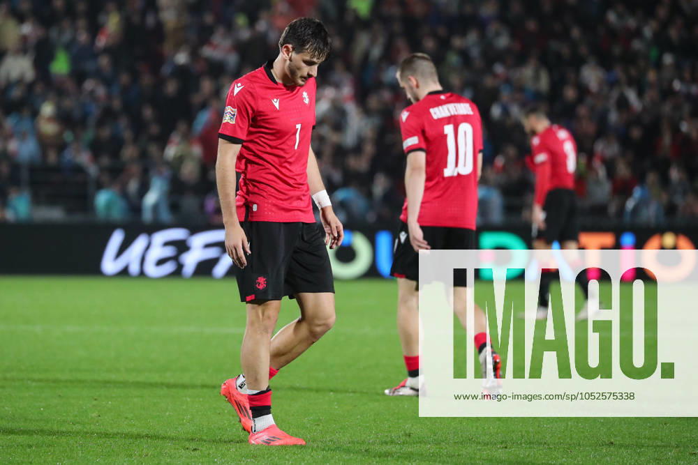 Khvicha Kvaratskhelia of Georgia during the UEFA Nations League match between Georgia and Albania at the Mikheil Meskhi Stadium on October 14, 2024 in Tbilisi, Georgia. Tbilisi Mikheil Meskhi Stadium, Ilia Chavchavadze Avenue, Zemo Vake, Vake, Vake District, Tbilisi, 1062, Georgia Georgia