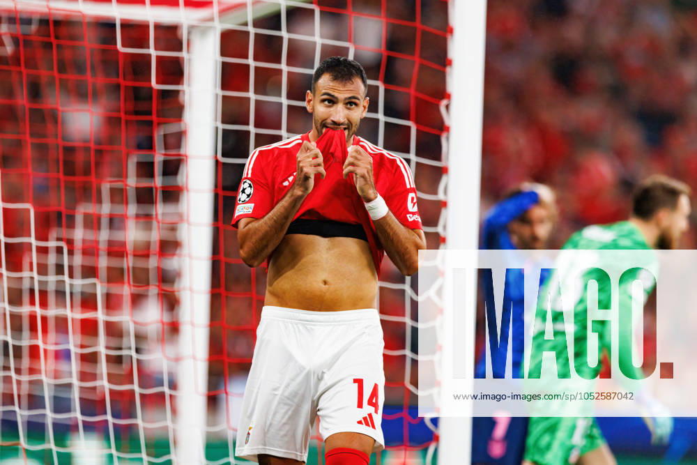 Vangelis Pavlidis (SL Benfica) seen during the UEFA Champions League game between Benfica and Atletico de Madrid at Estadio do Lisboa e Benfica. Final score; Benfica 4:0 Atletico de Madrid. Lisbon Portugal - ZUMAs197 20241002_aaa_s197_458
