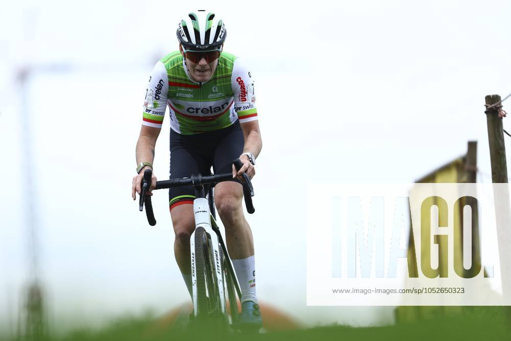 Belgian Marion Norbert Riberolle pictured in action during the women s elite race of the Exact Cross Essen, stage 2 (out of 6) in the Exact Cross cyclocross competition, Saturday 19 October 2024, in Essen. KRISTOFxVANxACCOM x102963902x