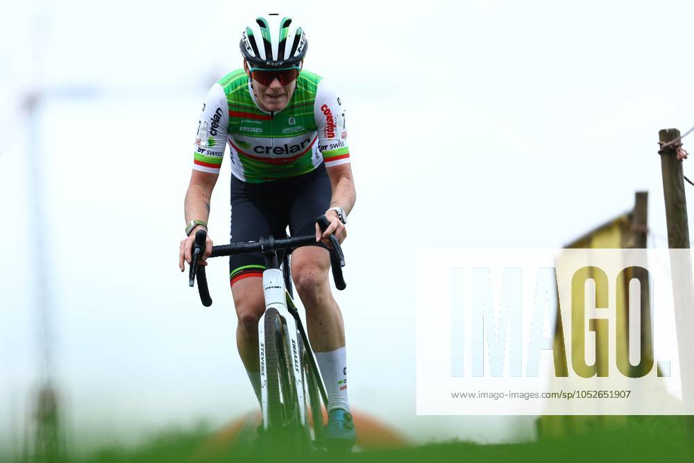 Belgian Marion Norbert Riberolle and pictured in action during the women s elite race of the Exact Cross Essen, stage 2 (out of 6) in the Exact Cross cyclocross competition, , in Essen. KRISTOFxVANxACCOM x102966894x