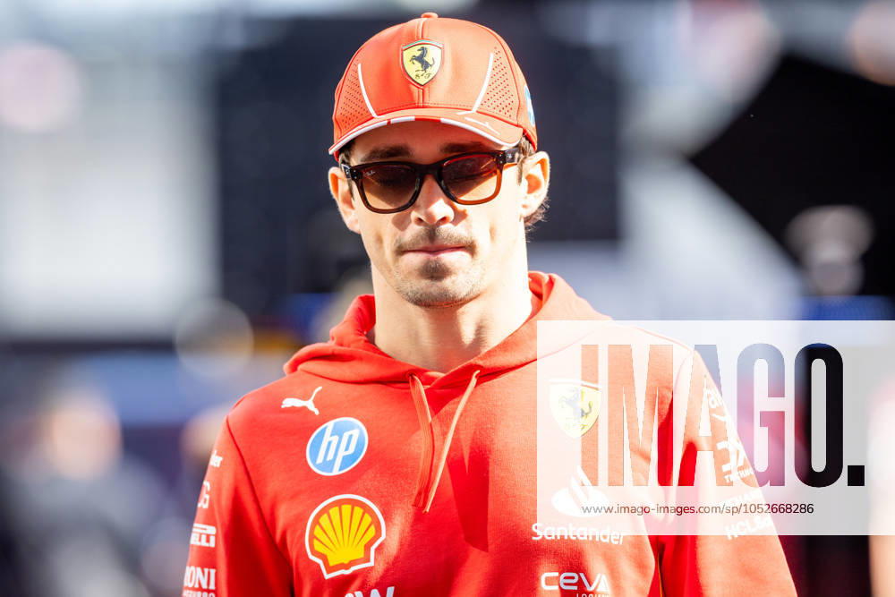 AUSTIN, TX - OCTOBER 19: Charles Leclerc (16) of Morocco and team Scuderia Ferrari enters the paddock before the Sprint Race at the Formula 1 Pirelli United States Grand Prix on October 19, 2024 at the Circuit of The Americas in Austin, TX. (Photo by Bob Kupbens Icon Sportswire) AUTO: OCT 19 F1 Pirelli United States Grand Prix Icon2410190671