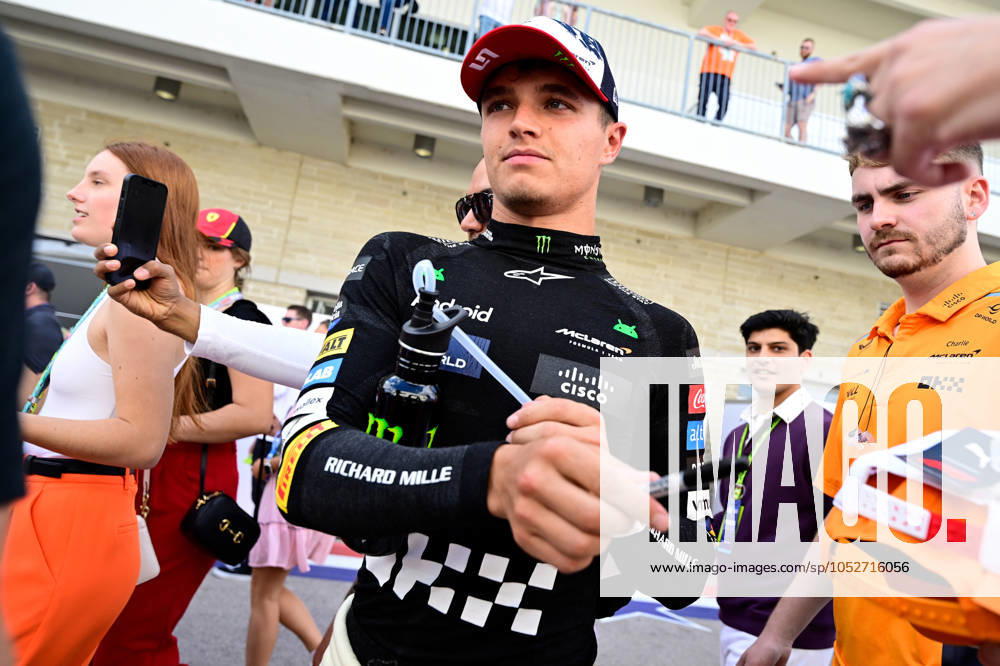 Motorsport FIA Formula 1, Grand Prix of the USA 2024, v l Sprint Race Lando Norris McLaren starting number 04 FIA REGULATIONS PROHIBIT ANY USE OF PHOTOGRAPHS as IMAGE SEQUENCES and or QUASI VIDEO Austin