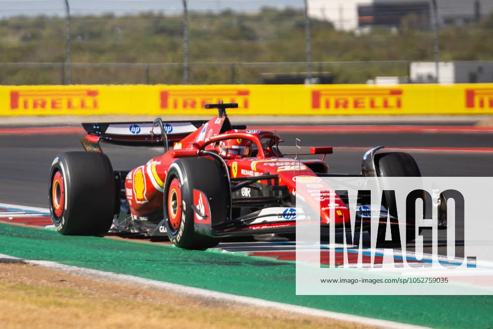 AUSTIN, TX - OCTOBER 20: Charles Leclerc (16) of Morocco and team Scuderia Ferrari during the Formula 1 Pirelli United States Grand Prix on October 20, 2024 at the Circuit of The Americas in Austin, TX. (Photo by Bob Kupbens Icon Sportswire)(Photo by Bob Kupbens Icon Sportswire) AUTO: OCT 20 F1 Pirelli United States Grand Prix Icon2410201851