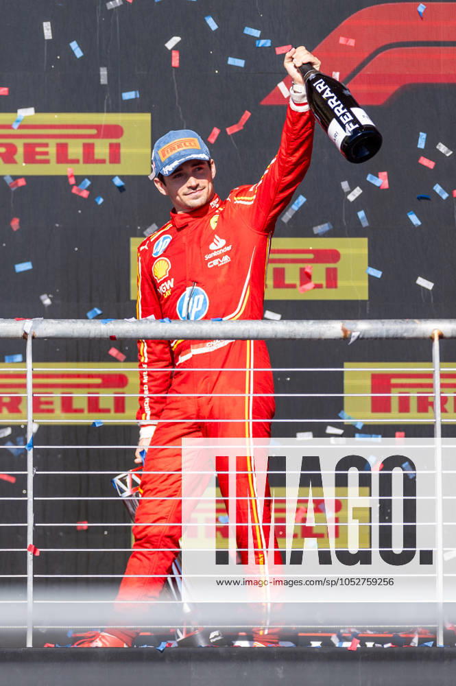 AUSTIN, TX - OCTOBER 20: Charles Leclerc (16) of Morocco and team Scuderia Ferrari walks off the podium after the Formula 1 Pirelli United States Grand Prix on October 20, 2024 at the Circuit of The Americas in Austin, TX. (Photo by Bob Kupbens Icon Sportswire)(Photo by Bob Kupbens Icon Sportswire) AUTO: OCT 20 F1 Pirelli United States Grand Prix Icon2410202061