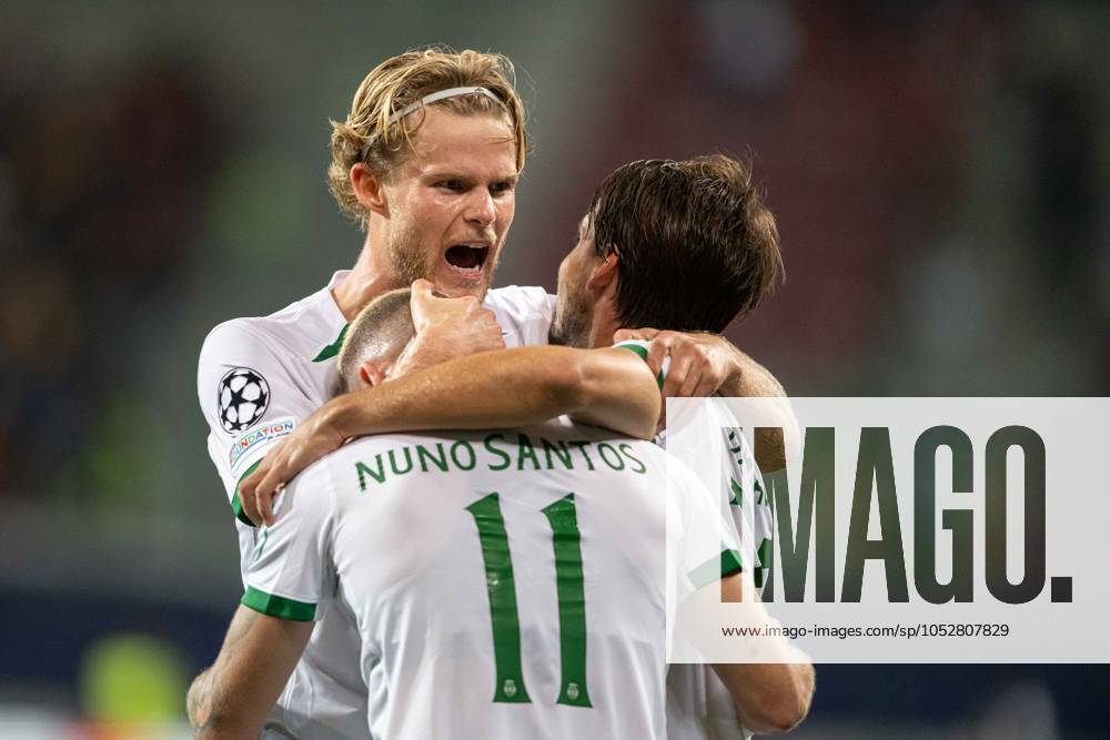 Nuno Santos a goal celebrate during UEFA Champions league match, Sturm Graz - Sporting CP , 22. october 2024