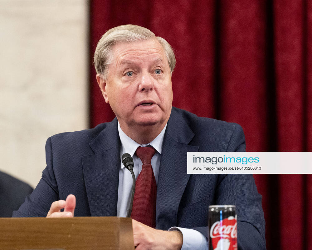 October 1, 2020 - Washington, DC, United States: U.S. Senator LINDSEY GRAHAM (R-SC) speaking at a meeting of the Senate Judiciary Committee. Washington United States - ZUMAb161 20201001_zap_b161_035