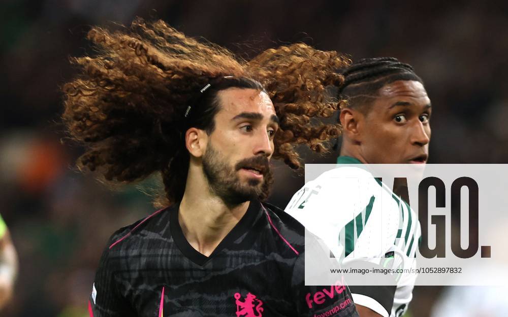 KW43 Marc Cucurella of Chelsea and Tetê of Panathinaikos Panathinaikos v Chelsea, UEFA Conference League, Group Stage, Football, Athens Olympic Stadium, Athens, Greece, 24 Oct 2024