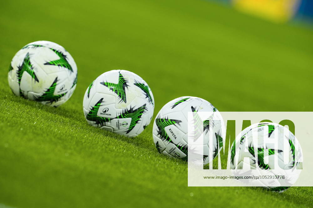 Detail of balls before the UEFA Conference League, football match played between Real Betis and FC Copenhague at Benito Villamarin stadium on October 24, 2024, in Sevilla, Spain. Sevilla SPAIN - ZUMAFC C 20241024_zaa_a181_062
