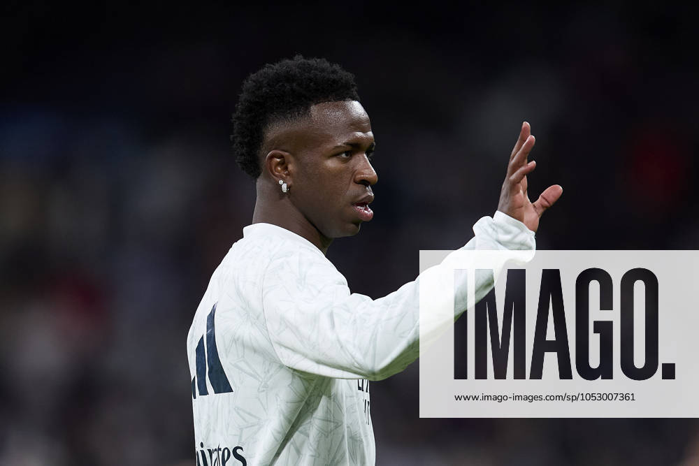 Vinicius Jr of Real Madrid CF during La Liga football match between Real Madrid CF v FC Barcelona, Barca at Santiago Bernabeu Stadium in Madrid, Spain, October 26, 2024 Madrid Spain - ZUMAa206 20241027_zsp_a206_057