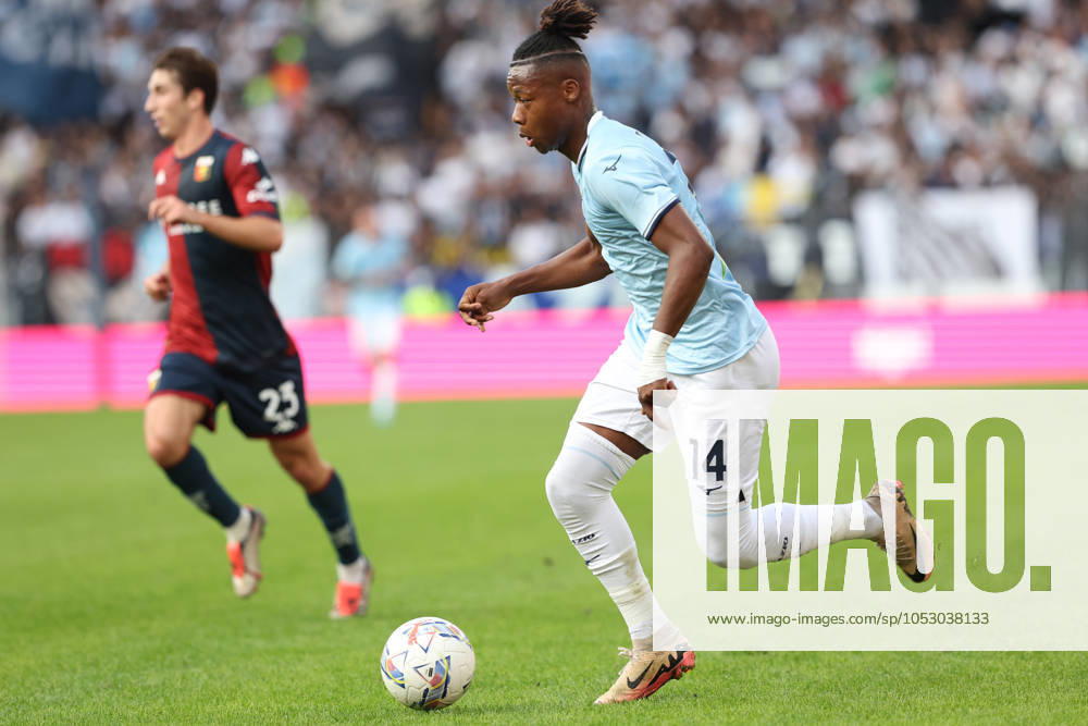 Rome, Italy 27.10.2024 : Tijjani Noslin of Lazio score the goal and celebrate with the team during Italian football championship Serie A Enilive 2024-2025 match SS Lazio vs Genoa FC at Stadio Olimpico in Rome on October 27, 2024.