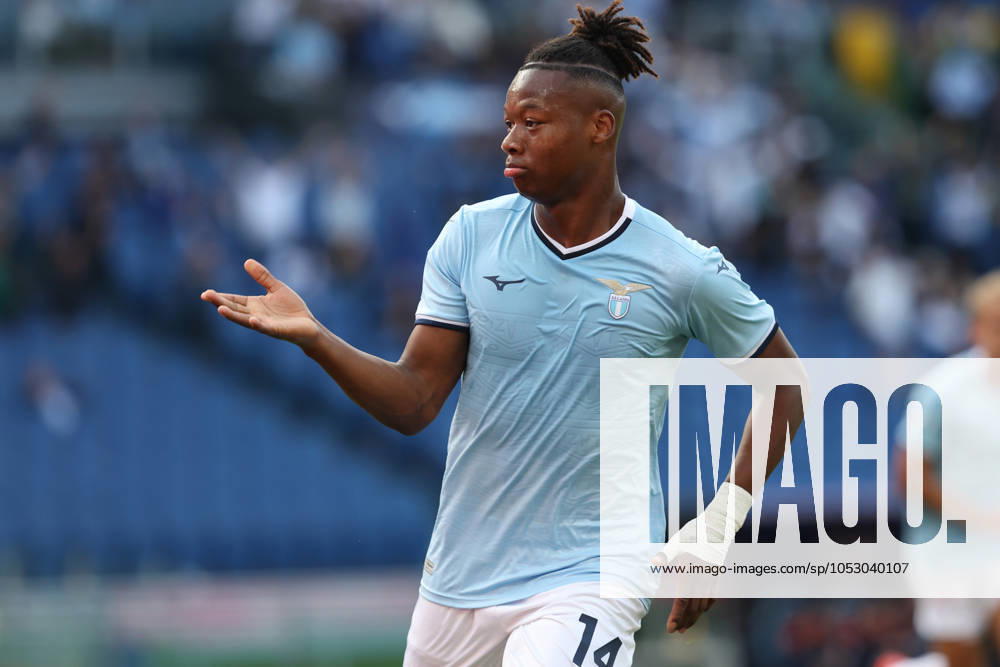 Rome, Italy 27.10.2024 : Tijjani Noslin of Lazio score the goal and celebrate with the team during Italian football championship Serie A Enilive 2024-2025 match SS Lazio vs Genoa FC at Stadio Olimpico in Rome on October 27, 2024.