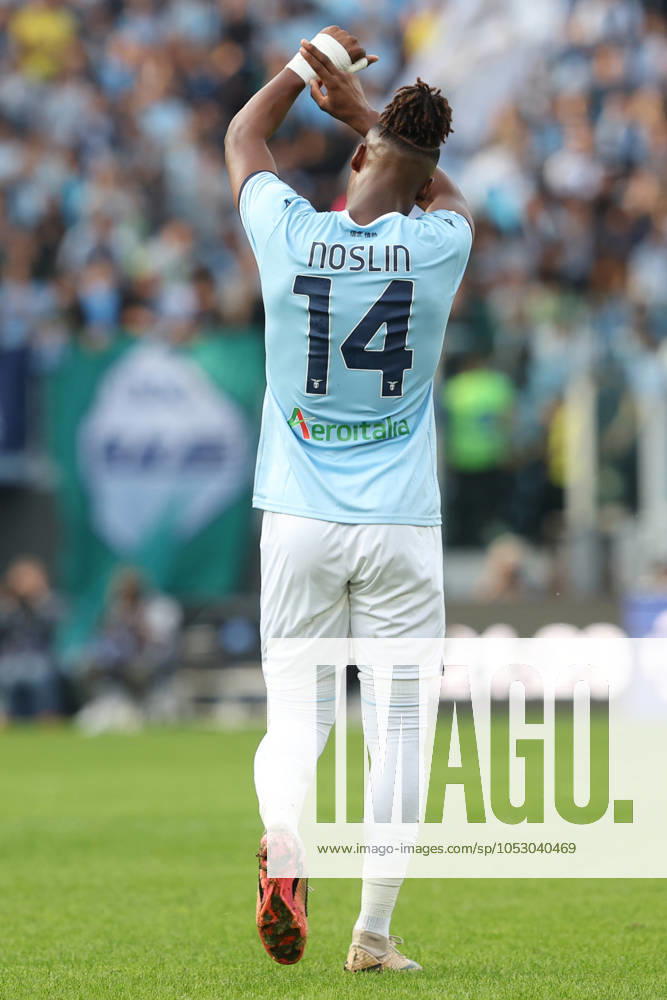 Rome, Italy 27.10.2024 : Tijjani Noslin of Lazio score the goal and celebrate with the teamduring Italian football championship Serie A Enilive 2024-2025 match SS Lazio vs Genoa FC at Stadio Olimpico in Rome on October 27, 2024.