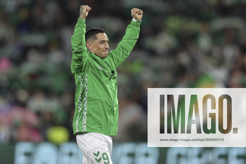ESP: Real Betis-Atletico de Madrid. La Liga EA Sports. Date 11 Chimy Avila of Real Betis celebrates the 1-0 during the La Liga EA Sports match between Real Betis and Atletico de Madrid played at Benito Villamarin Stadium on October 27, 2024 in Sevilla, Spain. kpng