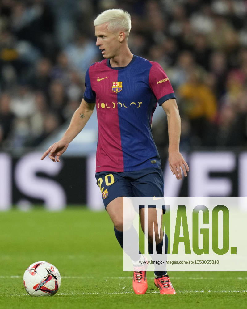 ESP: Real Madrid v FC Barcelona, Barca La Liga EA Sports. Date 11 Dani Olmo of FC Barcelona during the La Liga EA Sports match between Real Madrid and FC Barcelona played at Santiago Bernabeu Stadium on October, 2024 in Madrid, Spain. Contributor