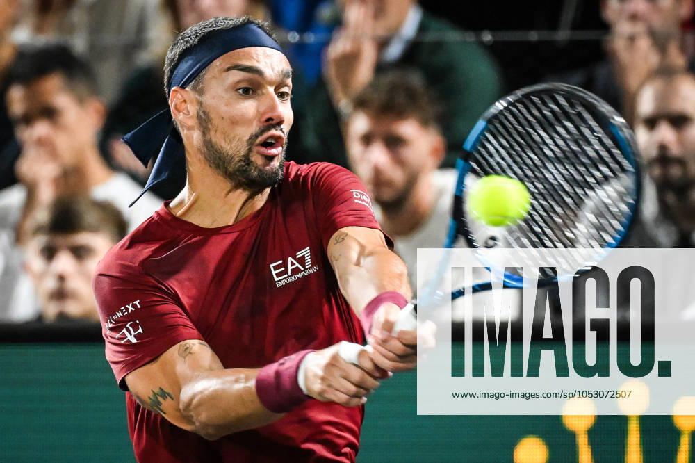 Fabio FOGNINI of Italy during the second qualifying day of the Rolex Paris Masters 1000 tennis tournament at Accor Arena on October 27, 2024 in Paris, France. Paris France - ZUMAm308 20241027_zsp_m308_108