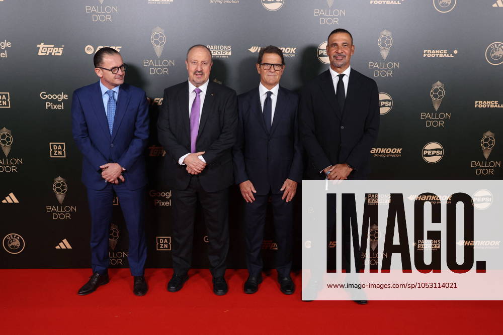 Ballon d Or 2024 - Paris Predrag Mijatovic, Rafael Benitez, Fabio Capello and Ruud Gullit arriving at the Ballon d Or 2024 Ceremony at the Chatelet theater, on October 28, 2024 in Paris, France. Photo by Jerome Dominé ABACAPRESS.COM