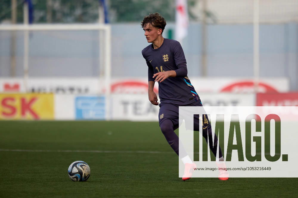 Max Dowman of England is in action during the UEFA European Under-17 Championship 2025 Group 1 qualifying soccer match between Sweden and England at the Centenary Stadium, Ta Qali, Malta on October 30, 2024. Sweden v England Under-17 Championship UEFA Qualifying 2025 UEFA_U17_QLFY_25