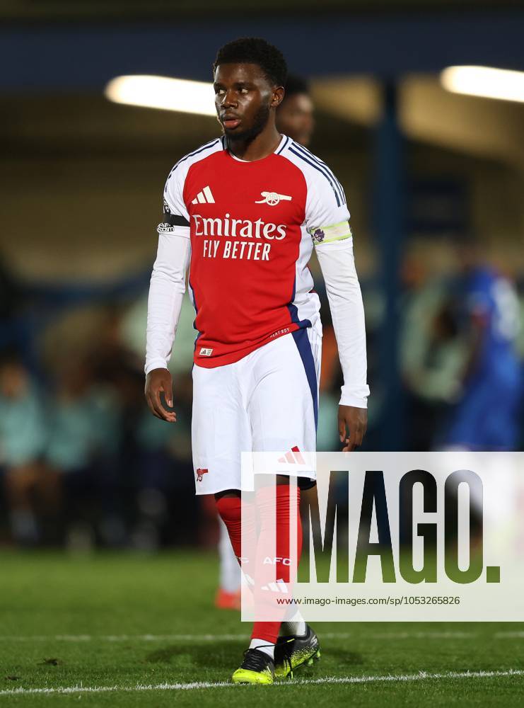 - Chelsea U21, U 21 v Arsenal U21, Premier League 2, Kingsmeadow Stadium, London, UK - 1st November 2024. Nathan Butler-Oyedeji of Arsenal U21. - Chelsea U21 v Arsenal U21, Premier League 2, Kingsmeadow Stadium, London, UK - 1st November 2024. By Daniel Weir Crystal Pix. London Kingsmeadow Stadium UK
