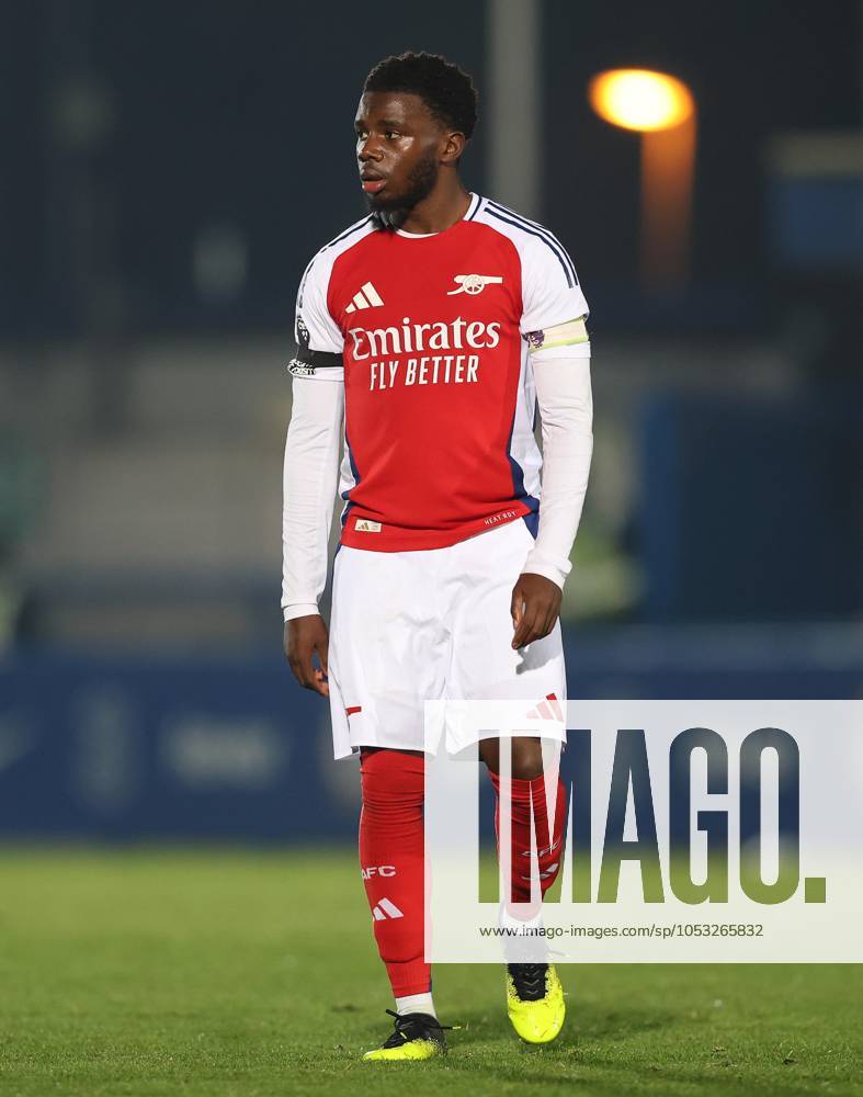 - Chelsea U21, U 21 v Arsenal U21, Premier League 2, Kingsmeadow Stadium, London, UK - 1st November 2024. Nathan Butler-Oyedeji of Arsenal U21. - Chelsea U21 v Arsenal U21, Premier League 2, Kingsmeadow Stadium, London, UK - 1st November 2024. By Daniel Weir Crystal Pix. London Kingsmeadow Stadium UK