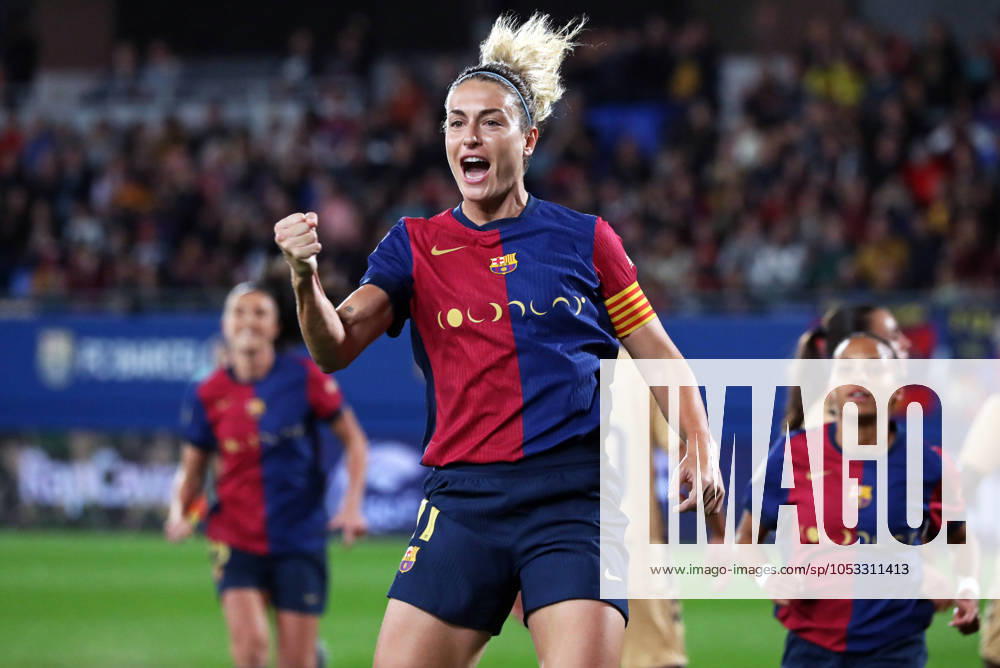 FC Barcelona, Barca v Eibar - Liga F Alexia Putellas celebrates a goal during the match between FC Barcelona Women and SD Eibar Women, corresponding to week 8 of the Liga F, at the Johan Cruyff Stadium in Barcelona, Spain, on November 2, 2024. Barcelona Spain