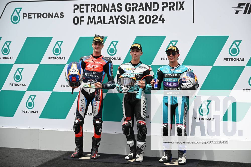 Qualifying for Petronas Grand Prix of Malaysia of MotoGP at Sepang Circuit. November 02 2024 In picture: Moto3 Adrian Fernandez , Ivan Ortola and David Alonso Clasificacion del Gran Premio de MotoGP de Malasia en el Circuito Internacional de Sepang. 02 de Noviembre de 2024 POOL MotoGP.com Cordon Press Images will be for editorial use only. Mandatory credit: MotoGP.com Cordon Press