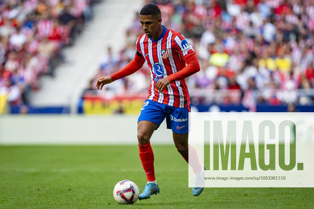 Atletico de Madrid vs UD Las Palmas - La Liga EA Sports 2024 25 Samuel Lino of Atletico de Madrid in action with the ball during the La Liga EA Sports 2024 25 football match between Atletico de Madrid and UD Las Palmas at Estadio Riyadh Air Metropolitano on November 03, 2024 in Madrid, Spain. Madrid Estadio Riyadh Air Metropolitan Madrid Spain