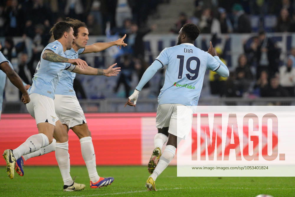 CALCIO - Serie A - SS Lazio vs Cagliari Calcio Lazioâ??s Boulaye Dia celebrates after scoring the goal 1-0 during the Italian Football Championship League A 2024 2025 match between SS Lazio vs Cagliari Calcio at the Olimpic Stadium in Rome on 04 November 2024. Rome Italy