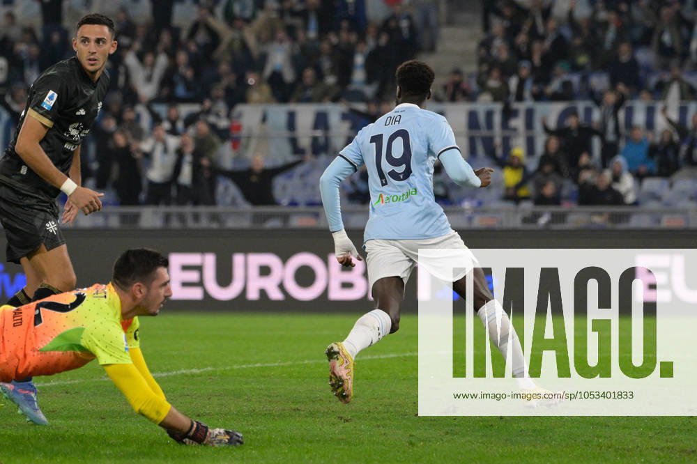 CALCIO - Serie A - SS Lazio vs Cagliari Calcio Lazioâ??s Boulaye Dia celebrates after scoring the goal 1-0 during the Italian Football Championship League A 2024 2025 match between SS Lazio vs Cagliari Calcio at the Olimpic Stadium in Rome on 04 November 2024. Rome Italy