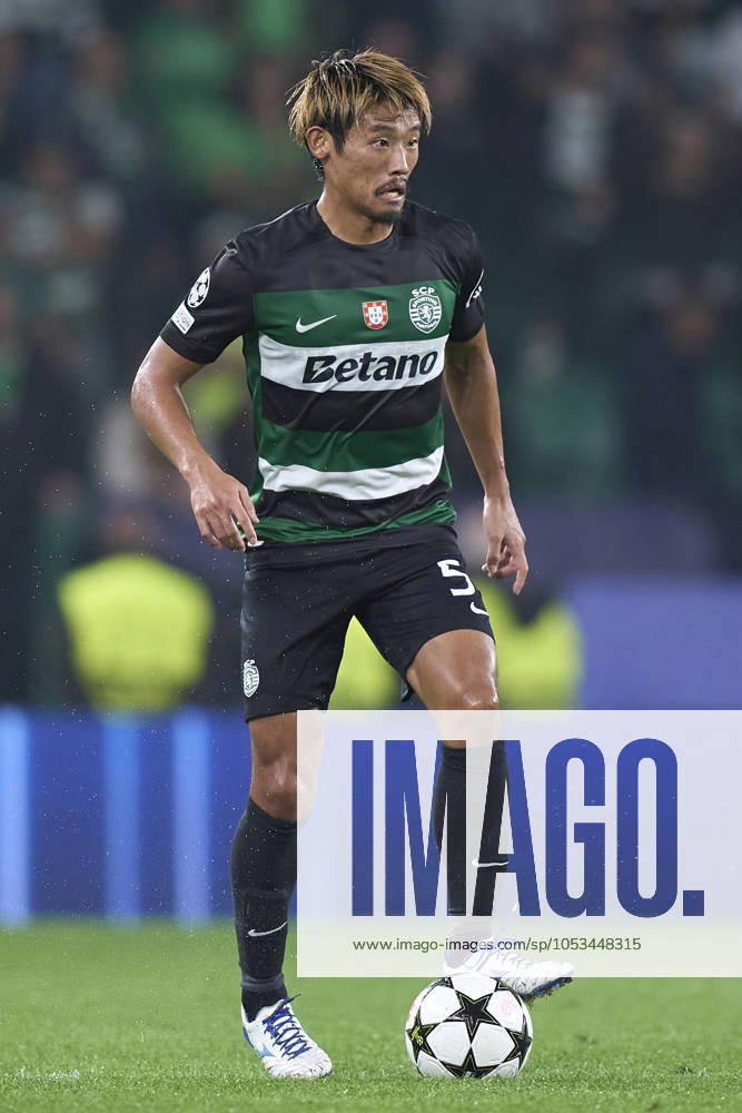Sporting Clube de Portugal v Manchester City - UEFA Champions League 2024 25 League Phase MD4 Hidemasa Morita of Sporting CP plays during the UEFA Champions League match between Sporting CP and Manchester City at Jose Alvalade Stadium in Lisbon, Portugal, on November 5, 2024. Lisbon, Portugal Lisbon Portugal