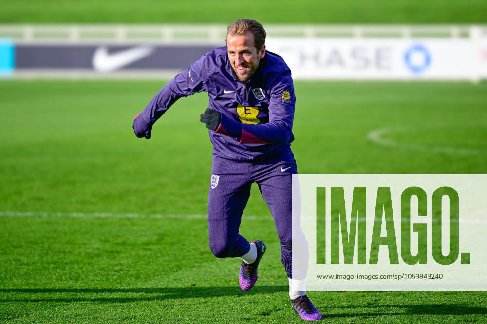 England Mens Training, St Georges Park, 13 Nov 2024 Harry Kane of England during the England Mens Training at St Georges Park, Burton On Trent on 13th Nov 2024 - Burton Upon Trent St George s Park Staffordshire England